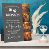 FotoCollage - Memorial Keepake für Haustiere Fotoplatte (Seite)