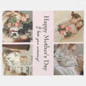 FotoCollage & Message - Personalisiertes Geschenk  Fleecedecke (Vorderseite (Horizontal))