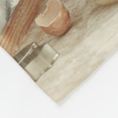 FotoCollage & Message - Personalisiertes Geschenk  Fleecedecke (Ecke)