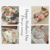 FotoCollage & Message - Personalisiertes Geschenk  Fleecedecke (Vorderseite (Horizontal))