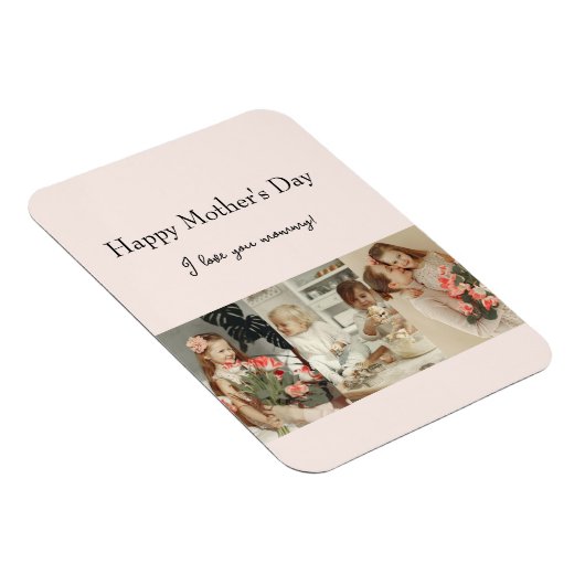 FotoCollage & Message - Personalisiertes Geschenk Magnet (Rechte Seite)