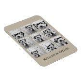 FotoCollage mit 9 quadratischen Fotos - Taupe Magnet (Rechte Seite)