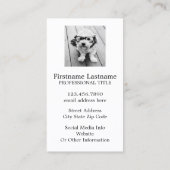 FotoCollage mit 9 quadratischen Fotos - Taupe Visitenkarte (Rückseite)