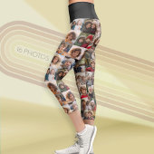 FotoCollage mit bis zu 16 Fotos - schwarz Capri Leggings