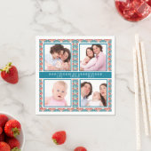 FotoCollage mit dekorativem Lüftermuster Serviette (Beispiel)