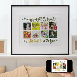 FotoCollage mit dem Grandchild Quote Poster