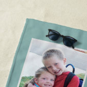 FotoCollage mit Pastellfarben und benutzerdefinier Strandtuch (Beispiel)