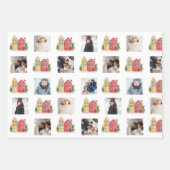 FotoCollage mit Schneehäusern Geschenkpapier Set (Vorderseite 2)