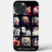 FotoCollage mit schwarzem Hintergrund Case-Mate iPhone Hülle (Rückseite)