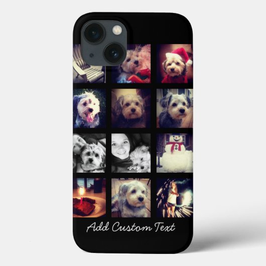 FotoCollage mit schwarzem Hintergrund Case-Mate iPhone Hülle (Rückseite)