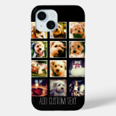 FotoCollage mit schwarzem Hintergrund Case-Mate iPhone Hülle (Rückseite)