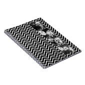 FotoCollage mit Zickzack Schwarzweiß-Muster Notizblock (Rechte Seite)