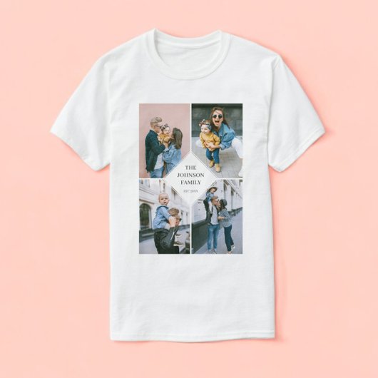 FotoCollage Modern einfach T-Shirt
