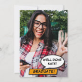 Fotocollage Moderne Fun Graduation Party Einladung (Rückseite)