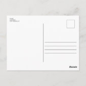 Fotocollage Moderne Glückwünsche Schwarz-Weiß-Post Postkarte (Rückseite)