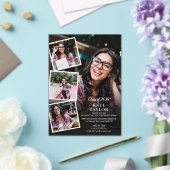 Fotocollage Moderne Graduierungsparty Acryleinladungen (In Situ (Hochzeit))