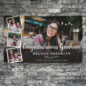 Fotocollage Moderne Graduierungsparty Banner