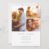 Fotocollage Moderne Hochzeit Save The Date (Vorderseite)