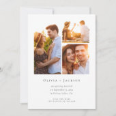 Fotocollage Moderne Hochzeit Save The Date (Vorderseite)