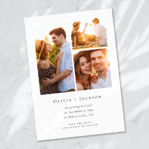 Fotocollage Moderne Hochzeit Save The Date