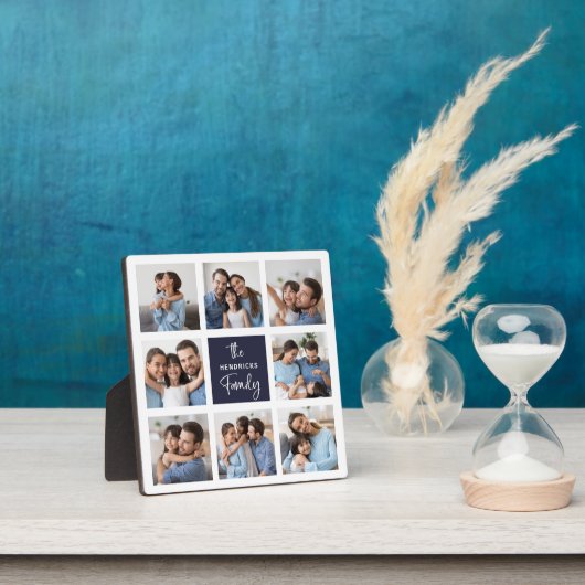 FotoCollage | Moderne Schrift Chic Fotoplatte (InSitu)