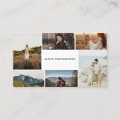 FotoCollage Moderne Visitenkarte (Vorderseite)