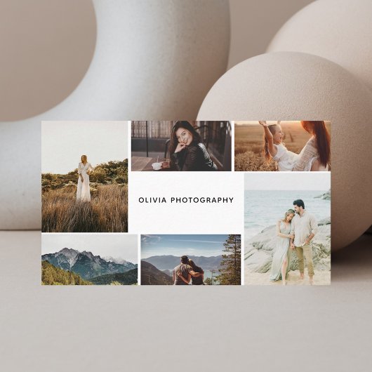 FotoCollage Moderne Visitenkarte