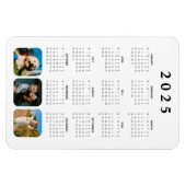 Fotocollage Monatszeitschrift 2025 Kalenderzeitsch Magnet (Horizontal)
