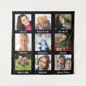 FotoCollage | Name Memory Aid for Dementia Wandteppich (Vorderseite)