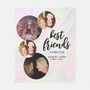 Fotocollage & Namen BESTE FREUNDIN Besties Fleecedecke