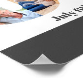 FotoCollage Nummer 60 Personalisiert 60. Geburtsta Poster (Ecke)