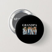 Fotocollage Opa D Geschenk Button (Vorne & Hinten)