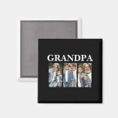 Fotocollage Opa D Geschenk Magnet (Vorderseite/Rückseite)