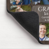 Fotocollage Opa Enkelkinder Mousepad (Ecke)
