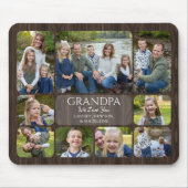 Fotocollage Opa Enkelkinder Mousepad (Vorne)