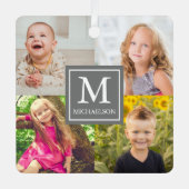 FotoCollage Ornament Aus Metall (Vorderseite)