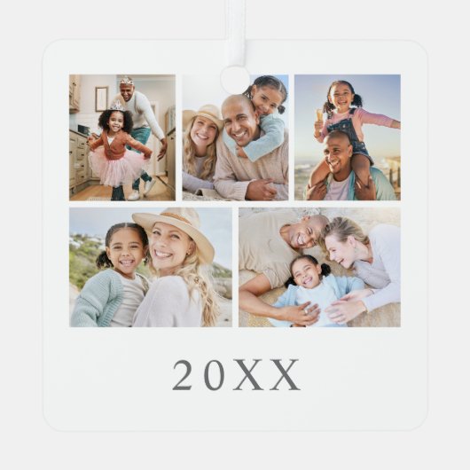 Fotocollage Ornament Aus Metall (Rückseite)