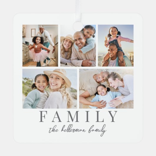 Fotocollage Ornament Aus Metall (Vorderseite)