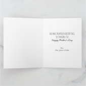 Fotocollage Peach Yellow Floral Editable Card Karte (Innenseite)