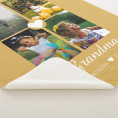 FotoCollage Personalisiert 4 Fotos mit Herz Sherpadecke (3/4)