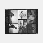 FotoCollage Personalisiert DIY Custom 6 Foto Fleecedecke (Vorderseite (Horizontal))