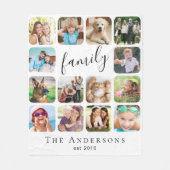 FotoCollage Personalisiert Fleecedecke (Vorderseite)