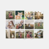 FotoCollage Personalisiert Fleecedecke (Vorderseite (Horizontal))