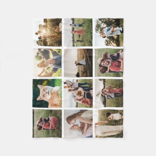 FotoCollage Personalisiert Fleecedecke (Vorderseite)