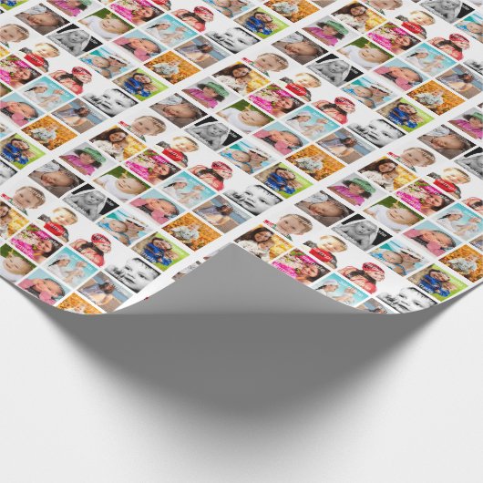 FotoCollage Personalisiert Geschenkpapier (Ecke)