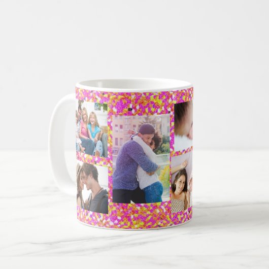 FotoCollage Personalisiert Kaffeetasse (Vorderseite Links)