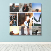 FotoCollage Personalisiert Leinwanddruck (Insitu (Holzboden))
