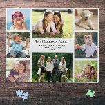 FotoCollage Personalisiert Puzzle<br><div class="desc">Ein lustiges Foto-Collage Puzzle halten,  dass Ihre Familie schätze und genießen für Jahre. Sie können mit acht Fotos,  Ihrem Familiennamen,  Ihren Vornamen und dem Jahr oder anderen benutzerdefinierten Text personalisieren.</div>