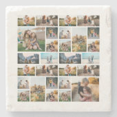 FotoCollage Personalisiert Steinuntersetzer (Vorderseite)