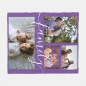 Fotocollage Personalisierte DIY-Familie Fleecedecke (Vorderseite (Horizontal))